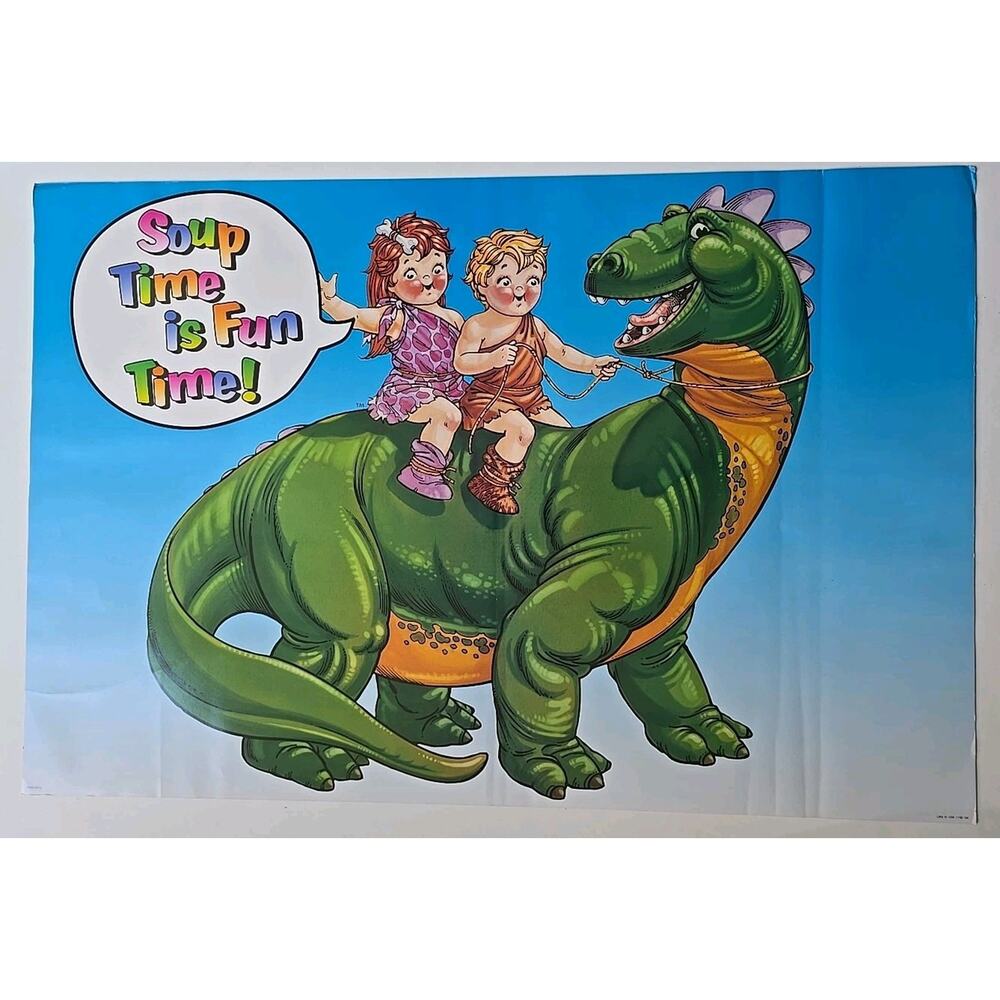 1992 Campbell Soup Original Store‎ Display Soup Time Is Fun Time 36" x 24" P11